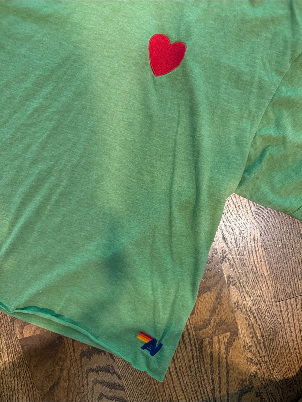 Aviator Nation Green Heart Patch T-Shirt - Picture 2 of 3